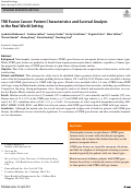 Cover page: TRK Fusion Cancer: Patient Characteristics and Survival Analysis in the Real-World Setting