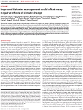 Cover page: Improved fisheries management could offset many negative effects of climate change.