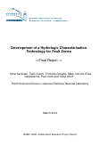 Cover page: Development of a Hydrologic Characterization Technology for Fault Zones
Final Report