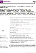 Cover page: An Enigmatic Wild Passerine Mortality Event in the Eastern United States.