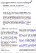 Cover page: Zebra finches are sensitive to combinations of temporally distributed features in a model of word recognition.