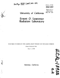 Cover page: TWENTY YEARS OF EXPERIENCE IN GRADUATE RADIATION SCIENCE EDUCATION BY THE HEALTH PHYSICS DEPARTMENT OF THE LBL AND BIOPHYSICS GROUP OF THE U.C. OF BERKELEY