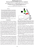 Cover page: Thinking inside the box:Motion prediction in contained spaces uses simulation