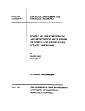 Cover page: Formulas for Stress Ratio and Effective Flange Width of Simple and Continuous I, T, and Box Beams