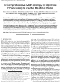 Cover page: A Comprehensive Methodology to Optimize FPGA Designs via the Roofline Model