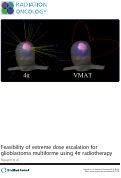 Cover page: Feasibility of extreme dose escalation for glioblastoma multiforme using 4π radiotherapy