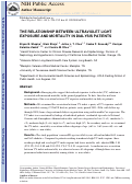 Cover page: The Relationship Between Ultraviolet Light Exposure and Mortality in Dialysis Patients