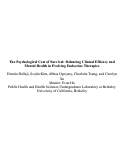 Cover page of The Psychological Cost of Survival: Balancing Clinical Efficacy and Mental Health in Evolving Endocrine Therapies