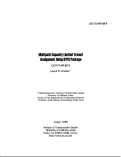 Cover page: Multipath Capacity Limited Transit Assignment Using UTPS Package