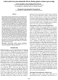 Cover page: Action and actor gaze mismatch effects during spoken sentence processing