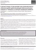 Cover page: A phase II study of cabozantinib and pembrolizumab in advanced gastric/gastroesophageal adenocarcinomas resistant or refractory to immune checkpoint inhibitors.