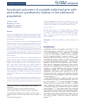 Cover page: Functional outcomes of unstable ankle fractures with and without syndesmotic fixation in the adolescent population