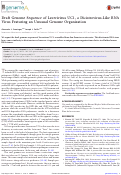 Cover page: Draft Genome Sequence of Laverivirus UC1, a Dicistrovirus-Like RNA Virus Featuring an Unusual Genome Organization