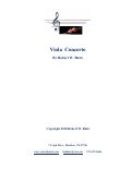 Cover page: Viola Concerto