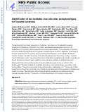 Cover page: Identification of Two Heritable Cross-Disorder Endophenotypes for Tourette Syndrome.