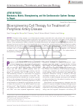Cover page: Bioengineering Cell Therapy for Treatment of Peripheral Artery Disease