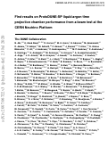 Cover page: First results on ProtoDUNE-SP liquid argon time projection chamber performance from a beam test at the CERN Neutrino Platform