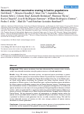 Cover page: Ancestry-related assortative mating in latino populations