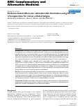 Cover page: Evidence-based effect size estimation:An illustration using the case of acupuncture for cancer-related fatigue