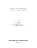 Cover page: The Performance of Tests for Spatial Dependence in a Linear Regression (91-13)