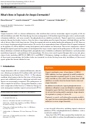 Cover page: What’s New in Topicals for Atopic Dermatitis?