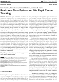 Cover page: Real-time gaze estimation via pupil center tracking