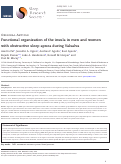 Cover page: Functional organization of the insula in men and women with obstructive sleep apnea during Valsalva.