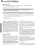 Cover page: MMP-2 geno-phenotype is prognostic for colorectal cancer survival, whereas MMP-9 is not