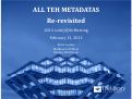 Cover page: All Teh Metadatas Re-Revisited