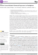 Cover page: Breast Cancer-Related Chemical Exposures in Firefighters.