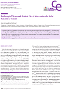 Cover page: Endoscopic Ultrasound-Guided Direct Intervention for Solid Pancreatic Tumors