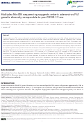 Cover page: Multiplex MinION sequencing suggests enteric adenovirus F41 genetic diversity comparable to pre-COVID-19 era.