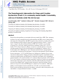 Cover page: The Transdiagnostic Intervention for Sleep and Circadian Dysfunction (TranS-C) in community mental health: Comorbidity and use of modules under the microscope.