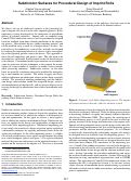 Cover page: Subdivision Surfaces for Procedural Design of Optimal Imprint Rolls