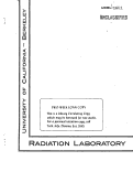 Cover page: SUMMARY OF RESEARCH PROGRESS MEETING OF OCT. 11, 1951.