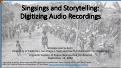Cover page: Singsings and Storytelling: Digitizing Audio Recordings