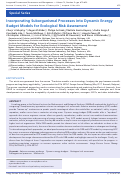 Cover page: Incorporating Suborganismal Processes into Dynamic Energy Budget Models for Ecological Risk Assessment