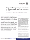 Cover page: Diagnosis, Management, and Treatment of Female Genital Mutilation or Cutting in Girls