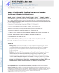 Cover page: Impact of radiographic vertebral fractures on inpatient healthcare utilization in older women