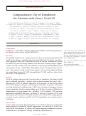 Cover page: Compassionate Use of Remdesivir for Patients with Severe Covid-19