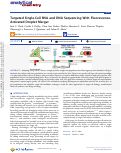 Cover page: Targeted Single-Cell RNA and DNA Sequencing With Fluorescence-Activated Droplet Merger