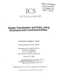 Cover page: Design visualization and entry using structural and functional entities