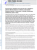 Cover page: Vosaroxin plus cytarabine versus placebo plus cytarabine in patients with first relapsed or refractory acute myeloid leukaemia (VALOR): a randomised, controlled, double-blind, multinational, phase 3 study.