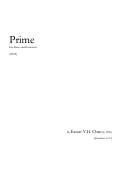 Cover page: Prime