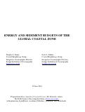 Cover page of Energy and Sediment Budgets of the Global Coastal Zone