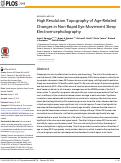 Cover page: High Resolution Topography of Age-Related Changes in Non-Rapid Eye Movement Sleep Electroencephalography