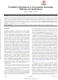 Cover page: Probability Distributions in Groundwater Hydrology: Methods and Applications