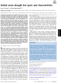 Cover page: Global snow drought hot spots and characteristics