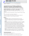 Cover page: Long-term Exposure to Air Pollution and Markers of Inflammation, Coagulation, and Endothelial Activation