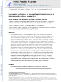 Cover page: Leveraging Technology to Improve Health in Adolescence: A Developmental Science Perspective